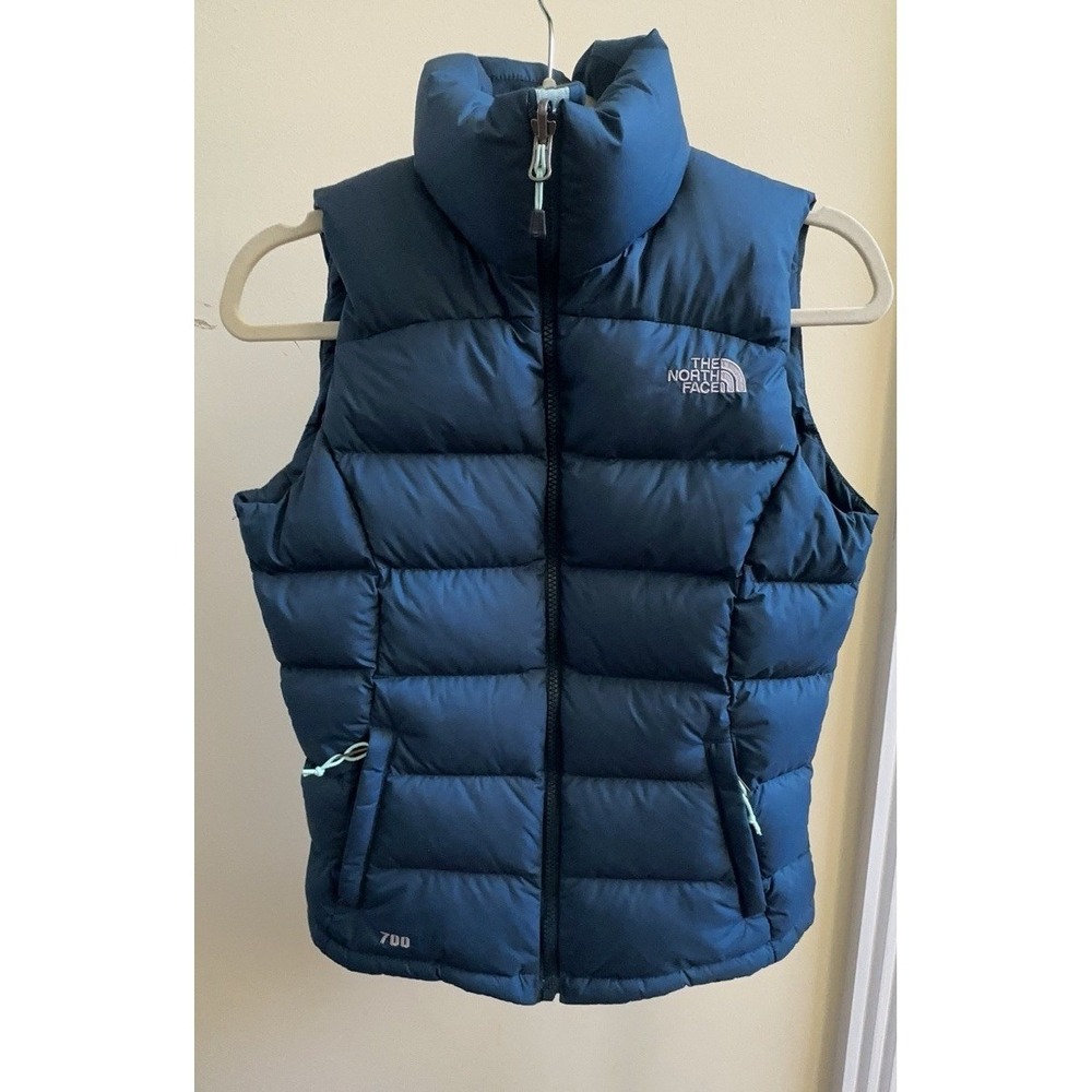 The North Face 700 Puffer Down Vest Green Woman Vest TNF Size XS/TP Warm Comfort